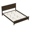 Merax Sleek Pine Wood Frame with Tapered Legs and Sturdy Slats Support - 3 of 4