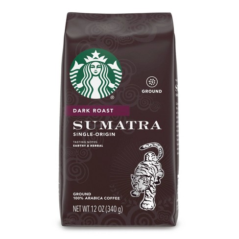 Starbucks Dark Roast Ground Coffee Sumatra 100 Arabica 1 Bag 12 Oz Target