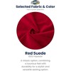 Ultimate Sack 4ft Bean Bag Chair, Oversized Comfortable Indoor Floor Lounger, Giant Foam-Filled Furniture for Relaxing, Red Suede - 2 of 4