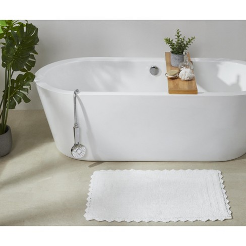 Chesapeake Oval Tub Mat Ivory (17x24)