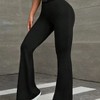 Coolmee Women's Leggings Casual Soft High Waist Gym Athletic Workout Long Bootcut Yoga Pants - 4 of 4