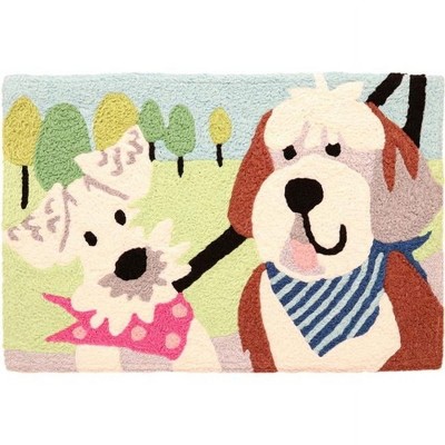 Jellybean 20"x30" Showing Off In The Park Accent Doormat – Machine Washable for Indoor & Outdoor Use