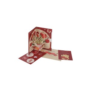 Unique Bargains Greeting Card Cake Butterfly Series Butterfly Paper 6.1"x6.1"x0.4" 1 Pcs - 1 of 4