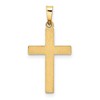 Black Bow Jewelry 14k Yellow Gold 2D Hollow Latin Cross Pendant - 3 of 4