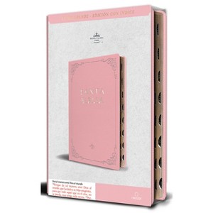 Biblia Rvr 1960 Letra Grande Tamaño Manual, Piel Rosada Con Índice / Spanish Bible Rvr 1960 Handy Size Large Print Leathersoft Pink with Index - 1 of 1