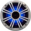 Kicker - Four OEM Replacement White LED 6" 390 Watt 2-Way Marine/Boat Car Audio Coaxial Speakers KM6LC - 3 of 4