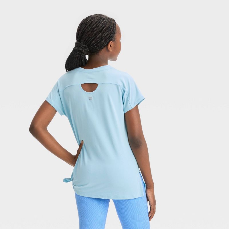 Girls&#39; Short Sleeve Gym T-Shirt - All In Motion™, 3 of 5