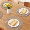 REGALWOVEN Farmhouse Placemats Set of 4 Woven Placemats for Home and Kitchen, Kitchen Table Mat Wipe Clean - 2 of 4