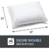 DMI Cooling Hypoallergenic Fiber Filled Pillow, Machine Washable, 20" x 26”, Polyester Fill, Hotel-Grade, Made in USA - 2 of 4
