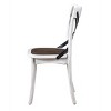 SEVOBAL Dining Chairs Set of 2 Rustic Farmhouse Side Chairs with Metal X-Back Solid Wood Frame for Dining Room, White, 21.26"*21.06"*34.84" - 2 of 4