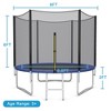 Costway 8/10/12/14/15/16 FT Outdoor Trampoline Bounce Combo W/Safety Closure Net Ladder - 4 of 4