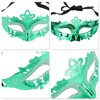 Unique Bargains Electroplated Half-face Party Mask 1 Pc - 3 of 4