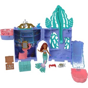 Disney Princess Ariel Storytime Stackers Doll House with Mermaid Small Doll & 10 Accessories - 1 of 4