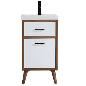 Elegant Lighting 18 inch bathroom vanity in matte white - 1 of 4