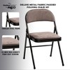 MECO 4-Pack of Sudden Comfort Deluxe Fabric Padded Folding Dinning Chairs with 16 x 16 Inch Seat and Non Marring Leg Caps - image 4 of 4