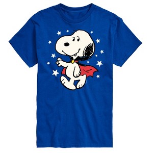 Men's - Peanuts - Snoopy Vampire Stars Glow In The Dark Short Sleeve Graphic T-Shirt - 1 of 4