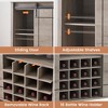 Whizmax Coffee Bar Cabinet with Storage,47" Wine Bar Cabinet with Sliding Barn Door,Sideboard Cabinet with 16 Bottle Wine Rack for Dining,Living Room - 4 of 4