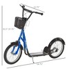 Youth Kick Scooter for Kids 5–12 with Adjustable Handlebar, Dual Brakes, 16" Inflatable Wheels & Basket - 3 of 4