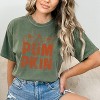 Simply Sage Market Women's Pumpkin Distressed Short Sleeve Garment Dyed Tee - 2 of 2
