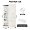 Sapphtopaz Wall Mounted Full Length Mirror with Multifunctional Panel Push-Pull Slide Hanging Mirror with Shelf & Hook for Entrance,Living Room - 3 of 4