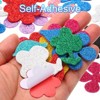 Unique Bargains Blossom Self-Adhesive Glitters Home Decor Card DIY Foam Stickers - 4 of 4