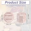 Unique Bargains Vintage Velvet Octagonal 2 Slots Jewelry Storage Boxes 2 Pcs - 2 of 4
