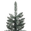 vidaXL Christmas Tree Green and white PVC, steel Slim Decorative Inlays - 4 of 4
