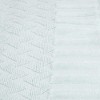 6-Piece Cotton Deluxe Plush Bath Towel Set - Chevron Pattern Spa Luxury Decorative Body, Hand and Face Towels by Hastings Home (Seafoam) - 3 of 4