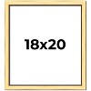 PosterPalooza | Simple Gold Picture Frame - UV Acrylic, Foam Board Backing, Hanging Hardware - 2 of 4