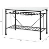 NicBex 1 Drawer Rolling Kitchen Island Cart with 2 Open Shelves,Kitchen Island on Wheels with Storage,Island Table for Kitchen - 3 of 4