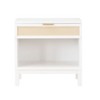 PAGED Wooden Nightstand with Drawer and Open Shelf, Modern End Table Bedside Storage Cabinet for Bedroom, Living Room - 4 of 4