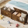 39.4in / 23.6in Storage Chest, Wooden Storage Bench With 2 Safety Hinges, Easy Assembly, Large Toy Chest for Entryway, Living Room, Bedroom - 4 of 4
