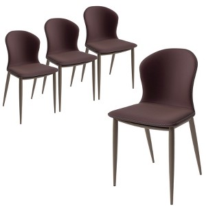 Mosaic Modern Accent Upholstered Dining Chair With Metal Legs Set of 4 - 1 of 4