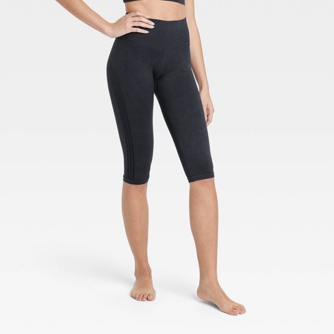 Women's Seamless High-Rise Capri Leggings - JoyLab™ Black XS