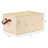 Unique Bargains Fabric Collapsible Printed Storage Bins with Handles - 4 of 4