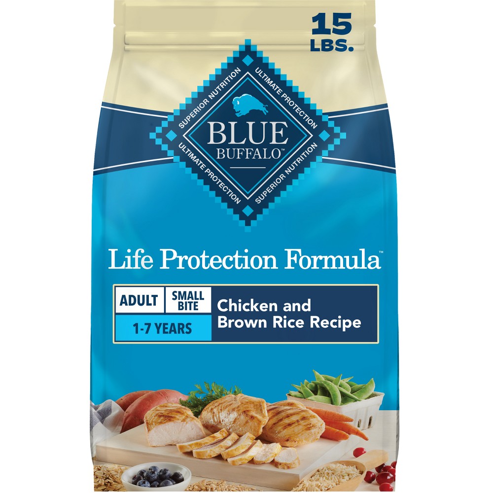 Blue Buffalo Life Protection Small Bite Chicken & Brown Rice Recipe Adult Dry Dog Food - 15lbs
