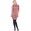 Women's Piper Stretchy Plaid Tunic with Pockets - White Mark - 3 of 3