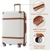 3pc Lightweight Luggage Sets,  Expandable Hardshell Spinner Suitcase with TSA Lock 20''/24''/28'' 4M -ModernLuxe - 3 of 4