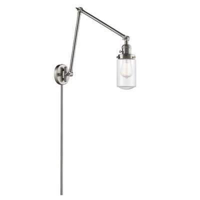Dover - 1 Light Double Extension Swing Arm Wall Sconce In Traditional Style-30.75 Inches Tall and 4.5 Inches Wide