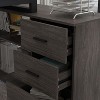 FUFU&GAGA Adjustable L Shaped Study Table Storage Drawers - 3 of 4