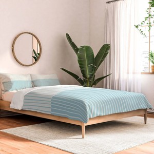 Deny Designs Colorblock Lines Comforter and Pillow Sham Set Blue - 1 of 4