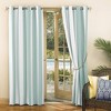 Sun Zero Room Darkening Valencia Striped UV Protectant Grommet Indoor/Outdoor Curtain Panel - 4 of 4
