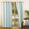 Sun Zero Room Darkening Valencia Striped UV Protectant Grommet Indoor/Outdoor Curtain Panel - image 4 of 4