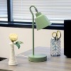 Simple Designs Sleek Essentials Metal Looped Desk Lamp Sage Green - 4 of 4