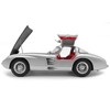 1955 Mercedes-Benz 300 SLR "Uhlenhaut Coupe" Silver with Red Interior 1/18 Diecast Model Car by CMC - image 4 of 4