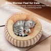 JOEJOY Winter Heated Cat Bed - 20 Inch Cozy Donut Bed, Ultra Soft Warming Bed for Arthritic - 2 of 4