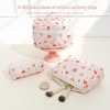 Set of 3 Cosmetic Bags, Large Capacity  Bag for Women,Travel Make-Up Bag, Quilted Make-Up Bag.for Travel Hiking Camping Everyday Makeup Routine - 2 of 4