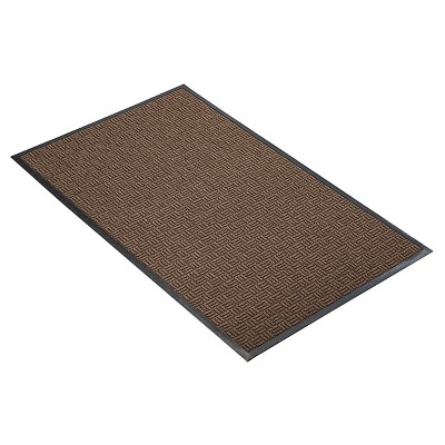 4'x6' Solid Doormat Brown - HomeTrax: Indoor/Outdoor Rubber Floor Mat, Low Pile, Rectangle, Hand Washable