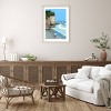 31" x 41" Peaceful Coast with Waves and Cliffs by Hiroyuki Izutsu Wood Framed Wall Art Print - Amanti Art : Vertical Lithograph - 3 of 3