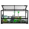 REPTIZOO 50Gallon Large Turtle Tank Aquarium, 36"×18"×18" Tortoise Habitat Water-Land Ecological Turtle Tank with Drainage System Aquatic Turtle Tank - 2 of 4